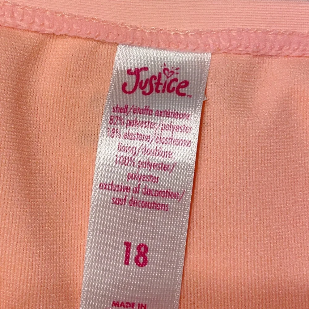 JUSTICE Girl's Orange Bikini Bottoms Size 18